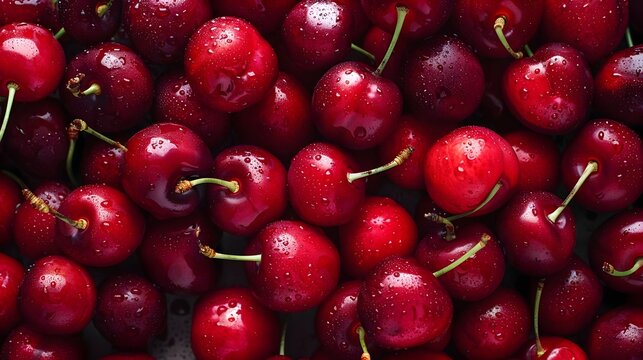 Tart cherries photography