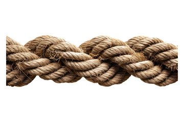 Barrier rope isolated on transparent background