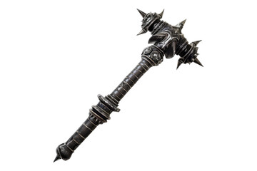 Naklejka premium Battle mace isolated on transparent background