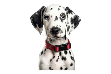 Dalmatian puppy isolated on transparent background