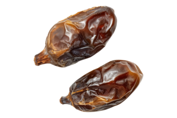 Dried date isolated on transparent background
