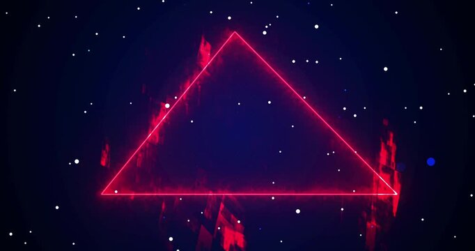 Triangular cyber security big-data connectivity fractal particle loop 4K. Dynamic dot grid futuristic matric media network bg. Information technology internet tunnel mesh. Global map net 3d bg.
