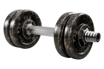 Exercise weight isolated on transparent background