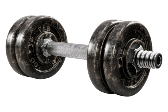 Exercise weight isolated on transparent background