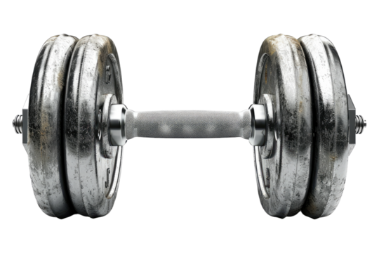 Exercise weight isolated on transparent background