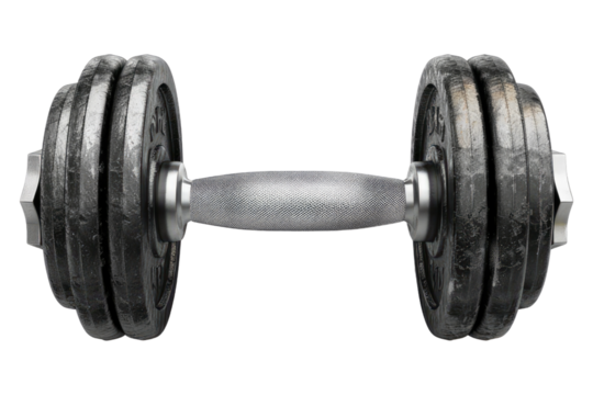 Exercise weight isolated on transparent background