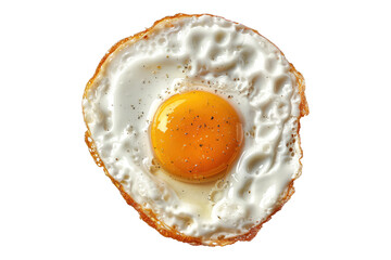 Fried egg isolated on transparent background