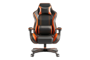 Gaming chair isolated on transparent background
