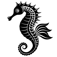 Fototapeta premium simple elegant seahorse (1) Vector Design and illustration