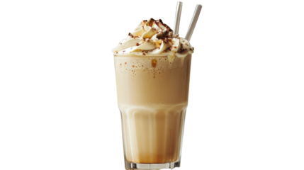 Maple Milkshake Isolated On Transparent Background