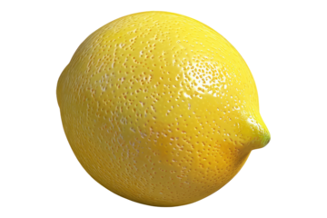 Lemon isolated on transparent background