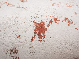 Fototapeta premium Old white painted cement wall texture for vintage background.
