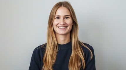 Fototapeta premium The smiling blonde woman