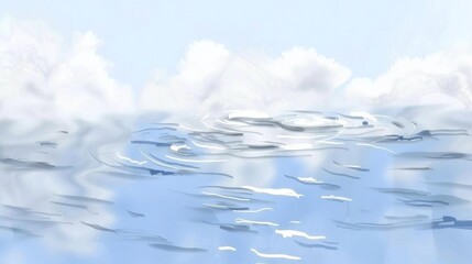 Gentle abstract background in soft beige and light blue tones, featuring smooth water ripples that create a tranquil and harmonious wallpaper effect