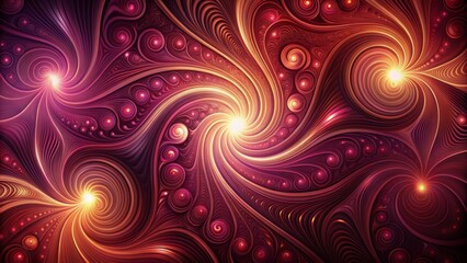 Vibrant maroon abstract background with intricate swirling patterns and subtle gradient effects evoking a sense of dynamic creative energy.