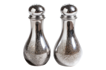 Salt and pepper shaker isolated on transparent background
