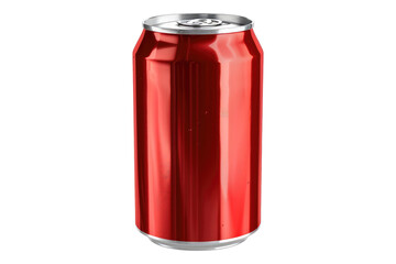 Soda can isolated on transparent background