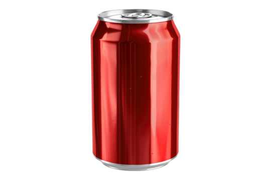 Soda can isolated on transparent background