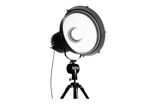 Soft box lightning isolated on transparent background