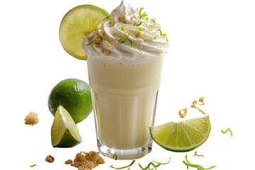 Zesty Citrus Dessert Isolated On Transparent Background