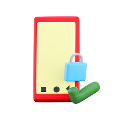 A shiny padlock and key icon representing security and privacy
