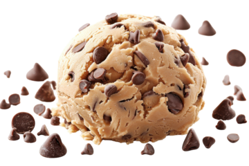 Delicious Peanut Butter Dough Isolated On Transparent Background