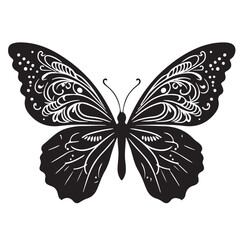 better fly Silhouette vector art illustration white back ground..