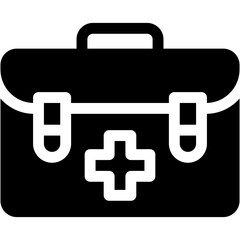 Vector Icon bag, first aid kit, first aid bag, first aid, healthcare and medical Icon