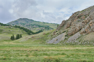 Mountain landscape. Altai Republic, Siberia, Russian Federation.