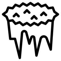 Icicles, cold, winter, weather, nature Icon