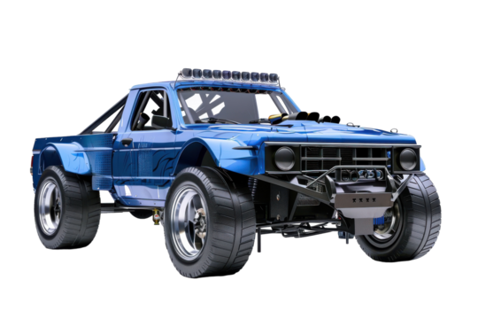 Stylish Drift Truck Isolated On Transparent Background