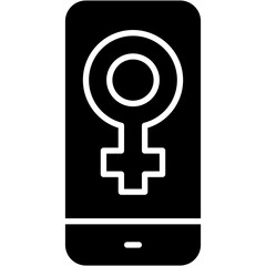 Obraz premium mobile, feminism, feminist, power, social issues Icon