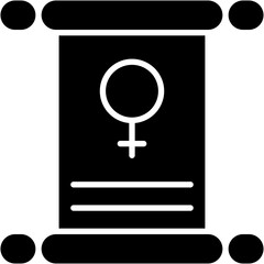 Banner, female, femenine, feminism, venus Icon