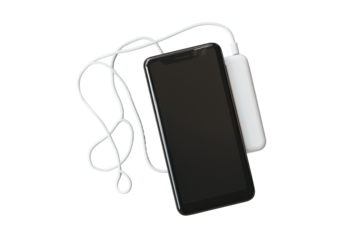 Mobile Power Bank Isolated On Transparent Background