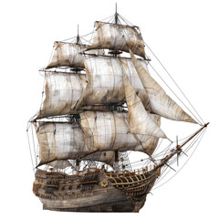 Historical Period: 1700s Isolated On Transparent Background