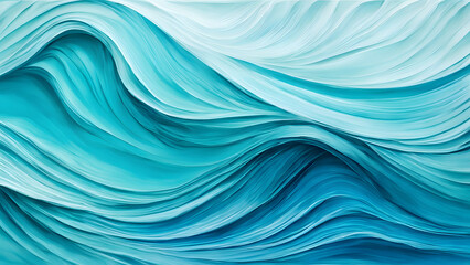 Fototapeta premium The image is a blue wave with a lot of detail