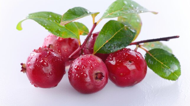 Conkerberry fruit on white background , 