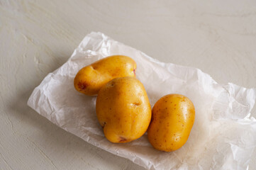 洗ったインカのめざめ