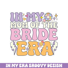 In my mom of the bride era groovy retro designs