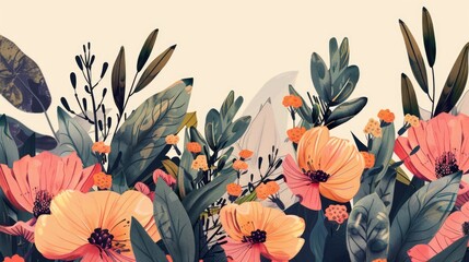 Detailed botanical illustrations with realistic textures and colors.
