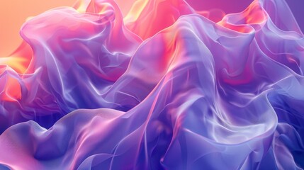 Fototapeta premium A purple and pink fabric with a wave pattern