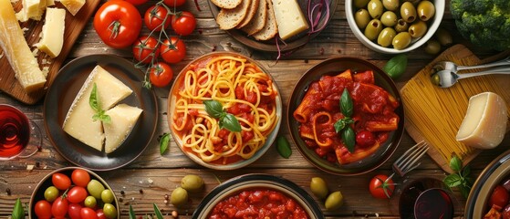 Italian Cuisine: Fresh Pasta Dishes and Mediterranean Appetizers