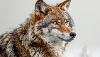 Fototapeta premium Close-up Portrait of a Red Wolf
