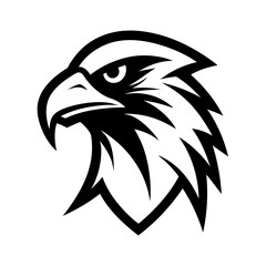 Eagle Head Eagle Logo Symbol - Gaming Logo Elegant Element for Brand vector art illustration