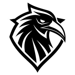 Eagle Head Eagle Logo Symbol - Gaming Logo Elegant Element for Brand vector art illustration