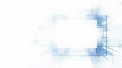 image of a squared design with blue lines and a white background