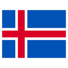 Fototapeta premium Vector Icon for iceland, country, national, flag, world flag