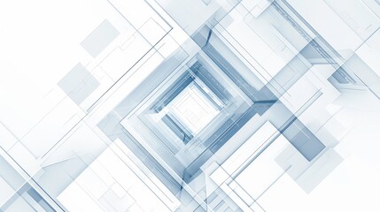 image of a squared design with blue lines and a white background