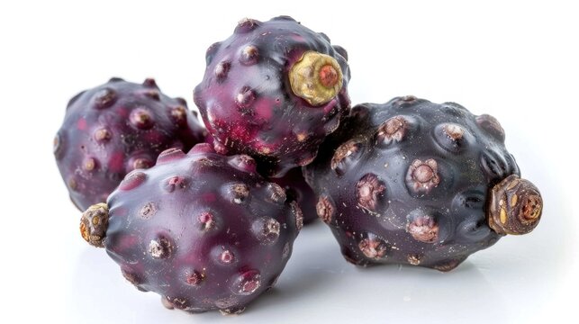 Iboga fruit on white background , 