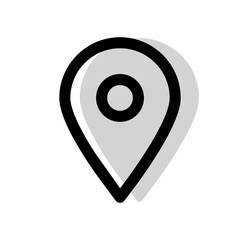 GPS icon on white background